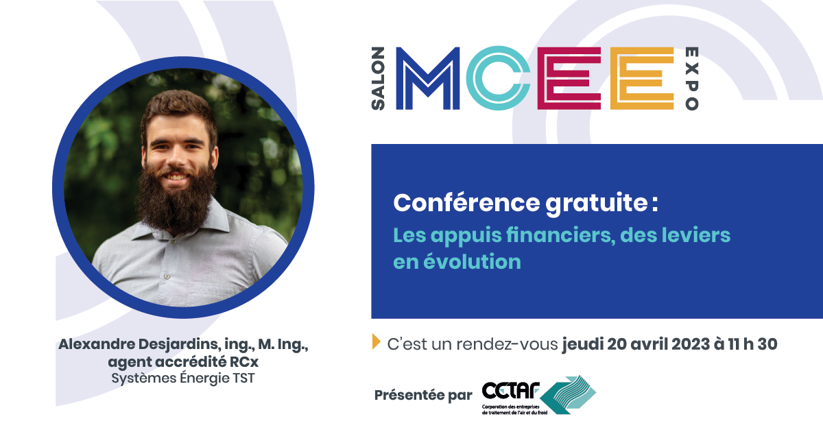 Les appuis financiers, des leviers en évolution Salon MCEE